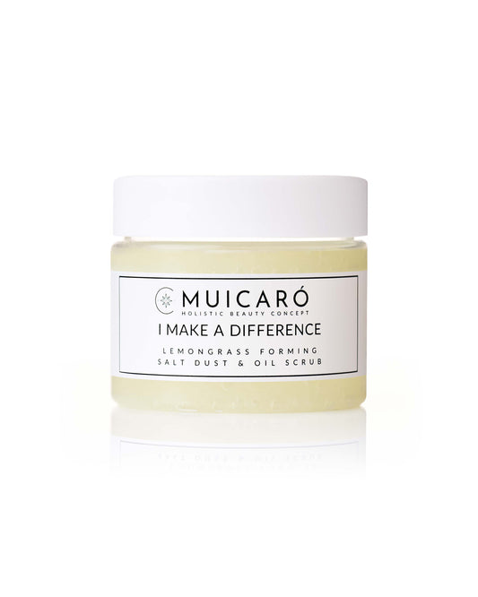 Natürlich und veganes Bodyscrub mit toten Meersalz und Zitronengrasöl, Mandelöl glätte die Haut und wirkt hautverjüngernd