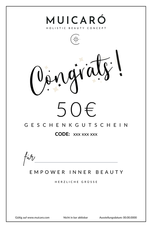 Geschenk Gutschein 50€