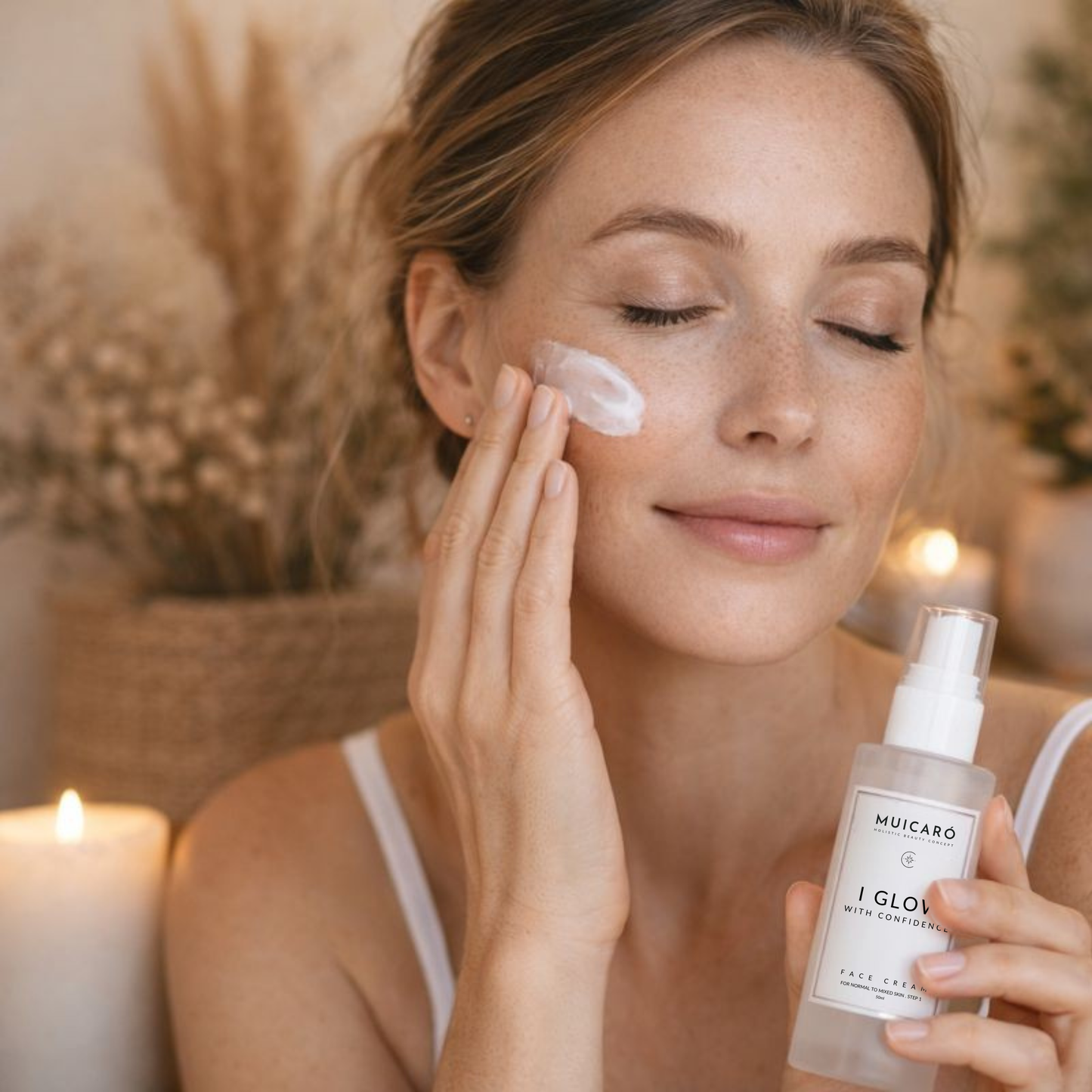 Gesichtscreme Anwendung für Mischhaut