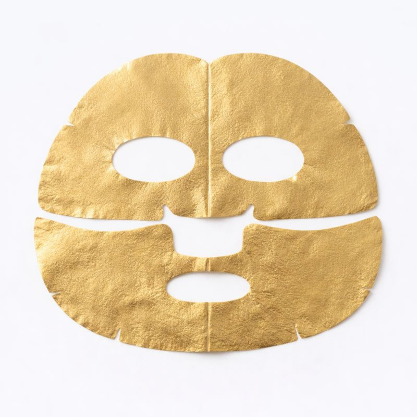 Goldmaske bestehend aus zwei Teilen