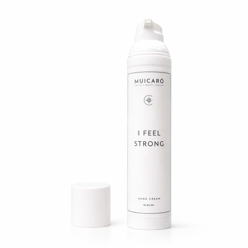 Handcreme Flasche geöffnet